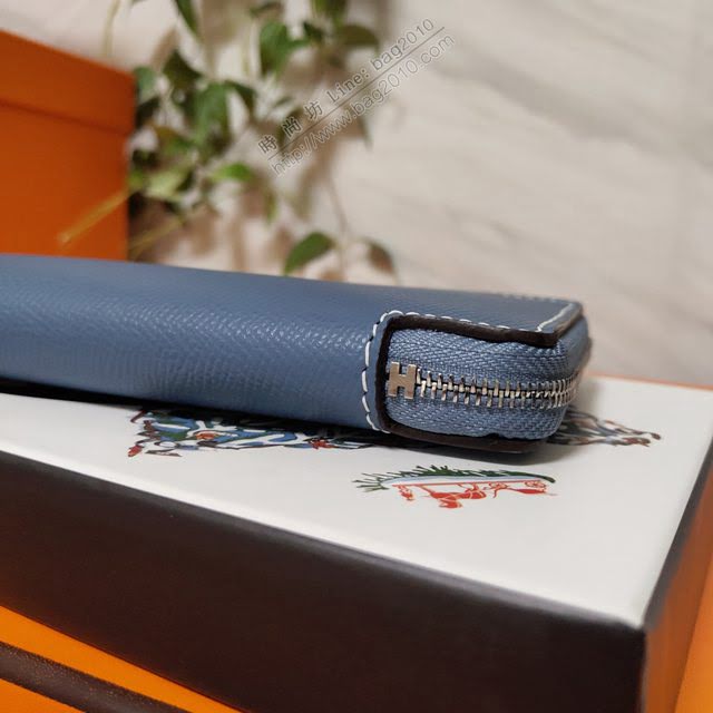 Hermes女包 愛馬仕拉鏈錢包 外進口Epsom皮 Hermes2020新款女錢包  am2046